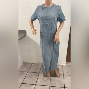 Denim Blue Maxi Dress